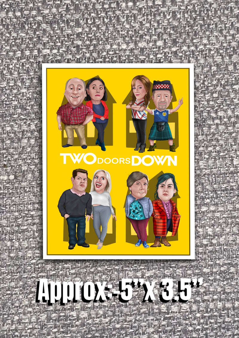 Two Doors Doon Vinyl Stickers