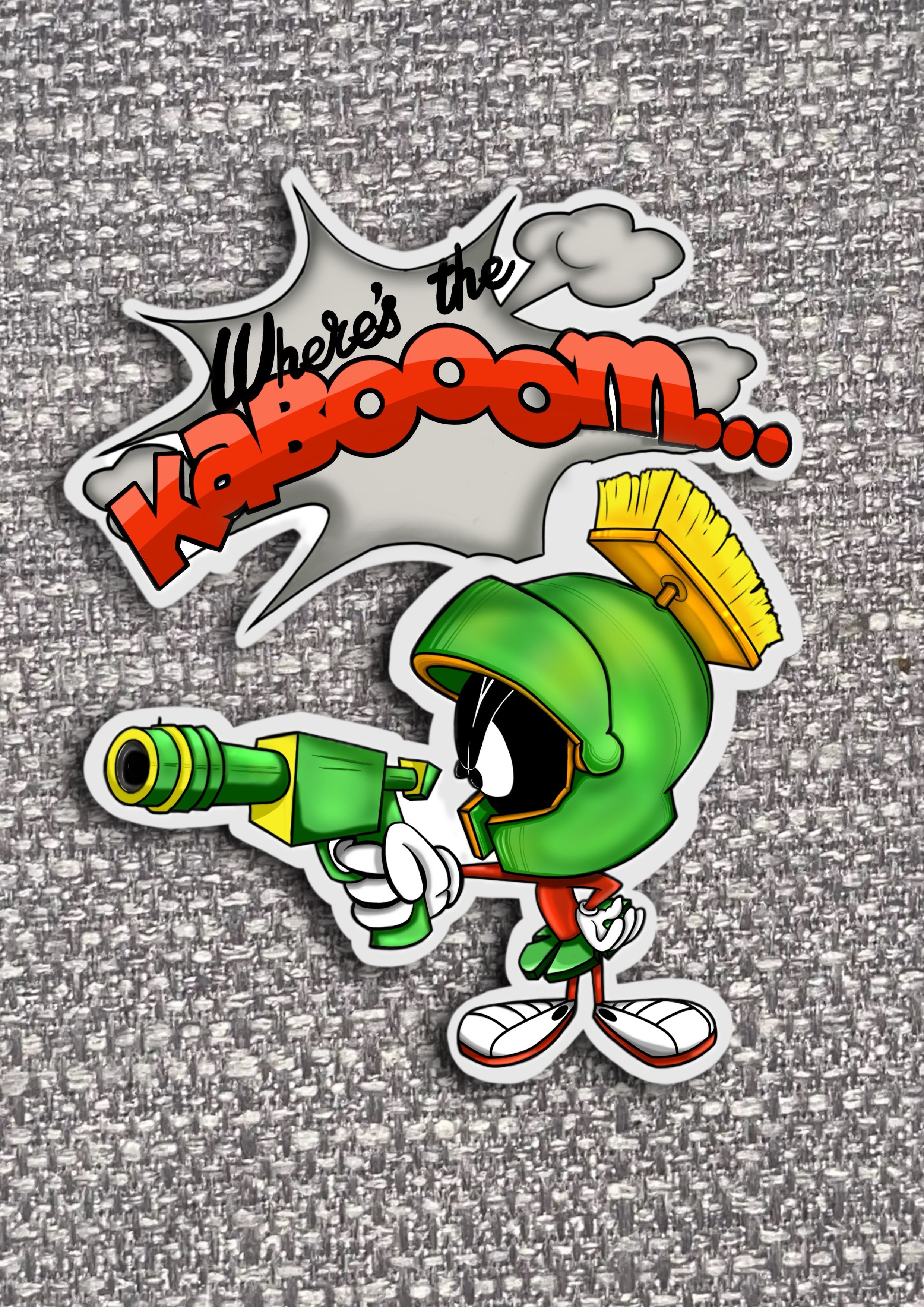 Marvin The Martian Vinyl Stickers Marvel/DC