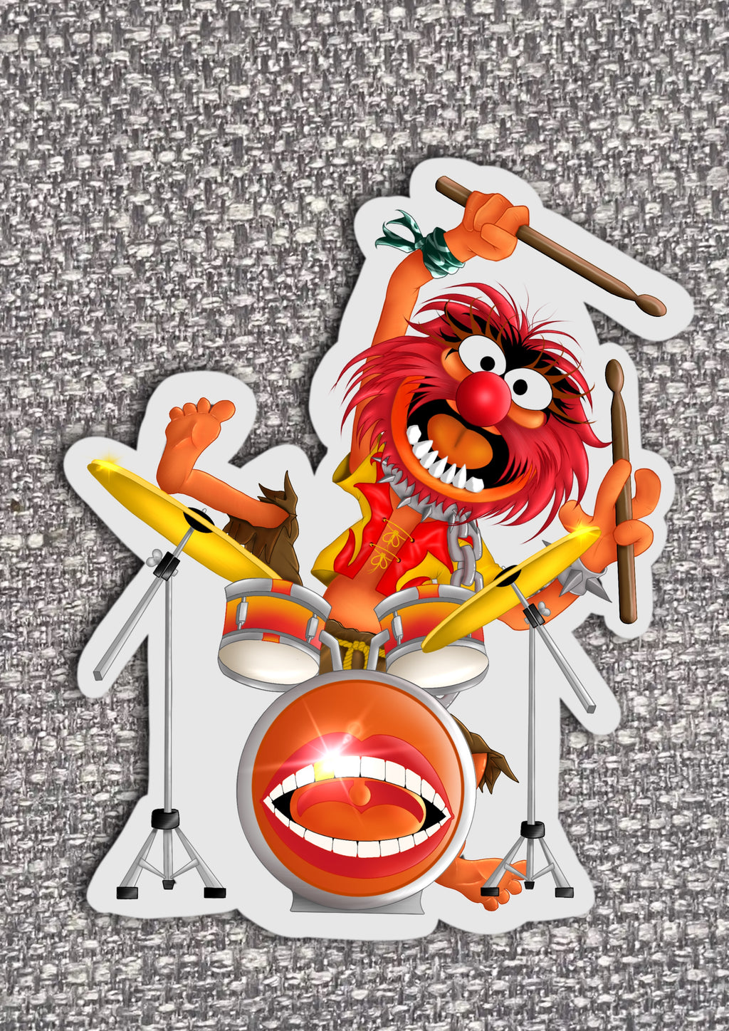 3 x The Muppets Vinyl Stickers