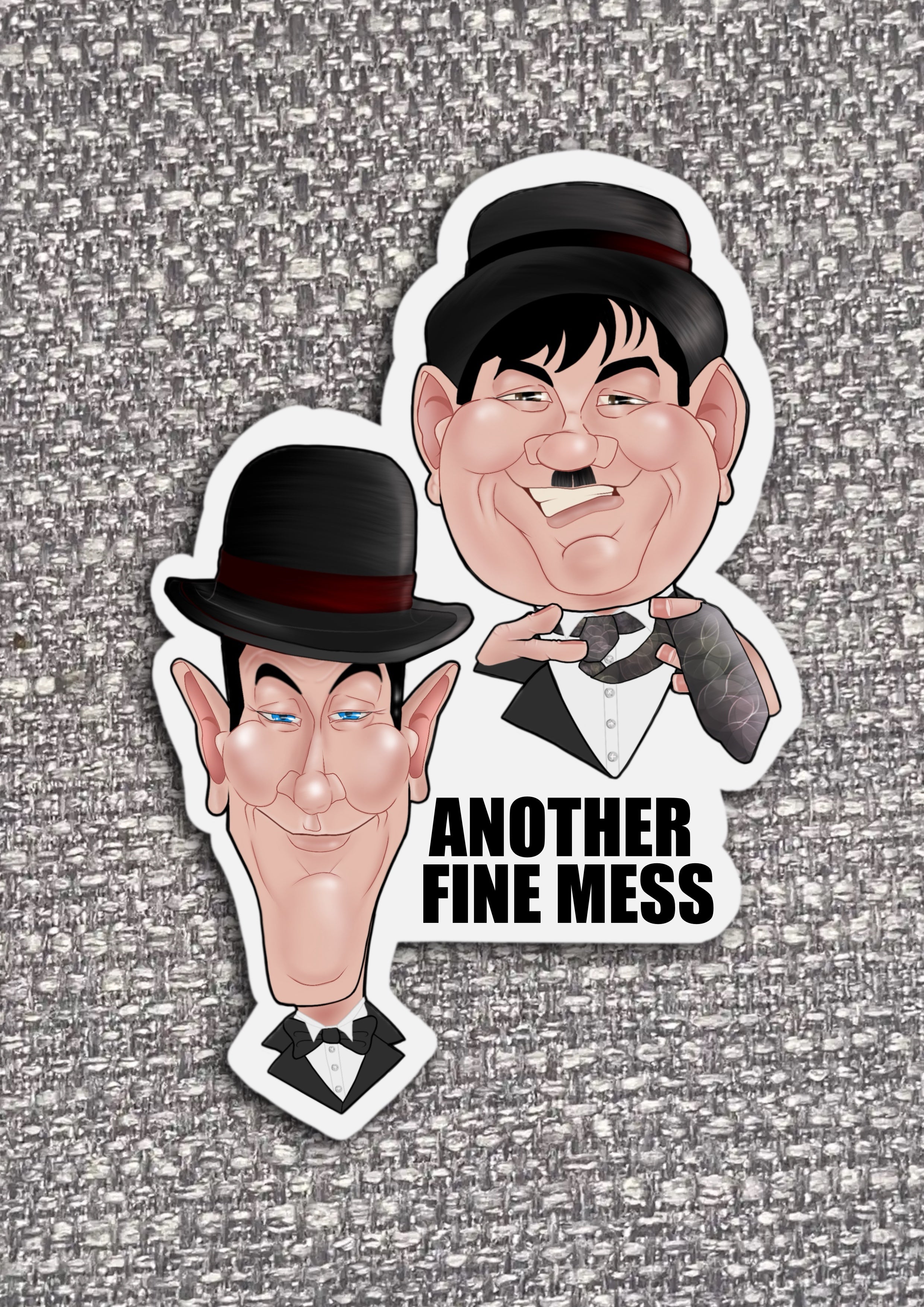 Vinyl Stickers Laurel and Hardy Stickers