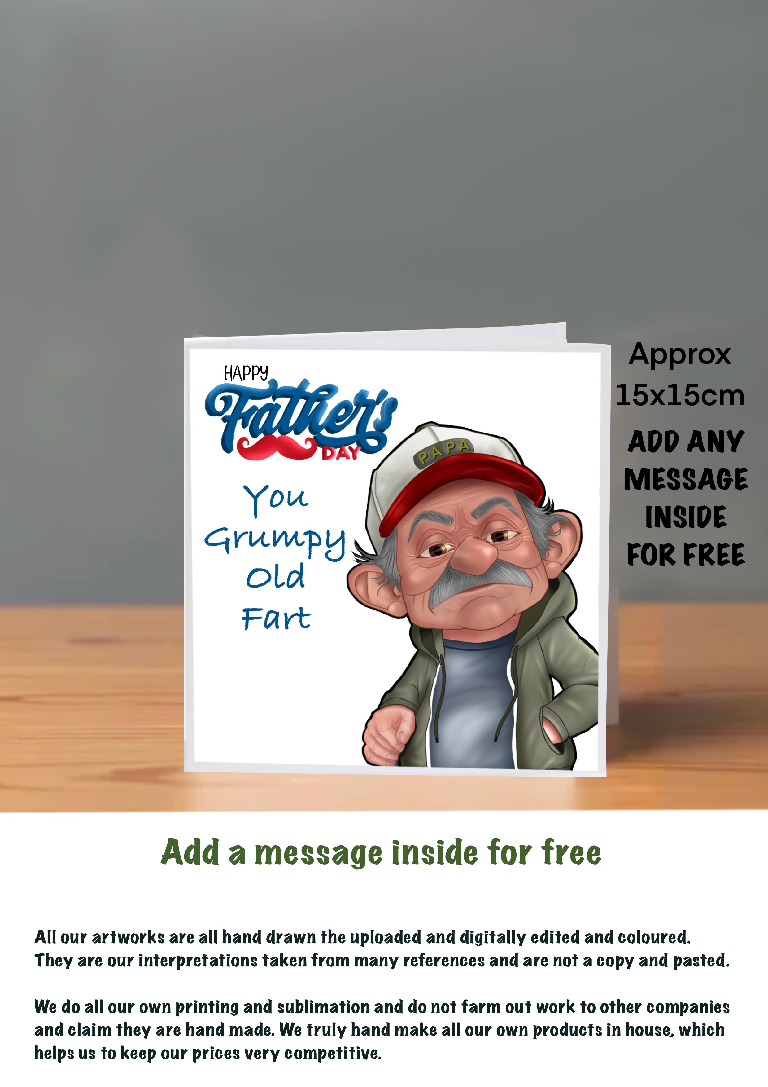 Fathers Day Cards grumpy old fart