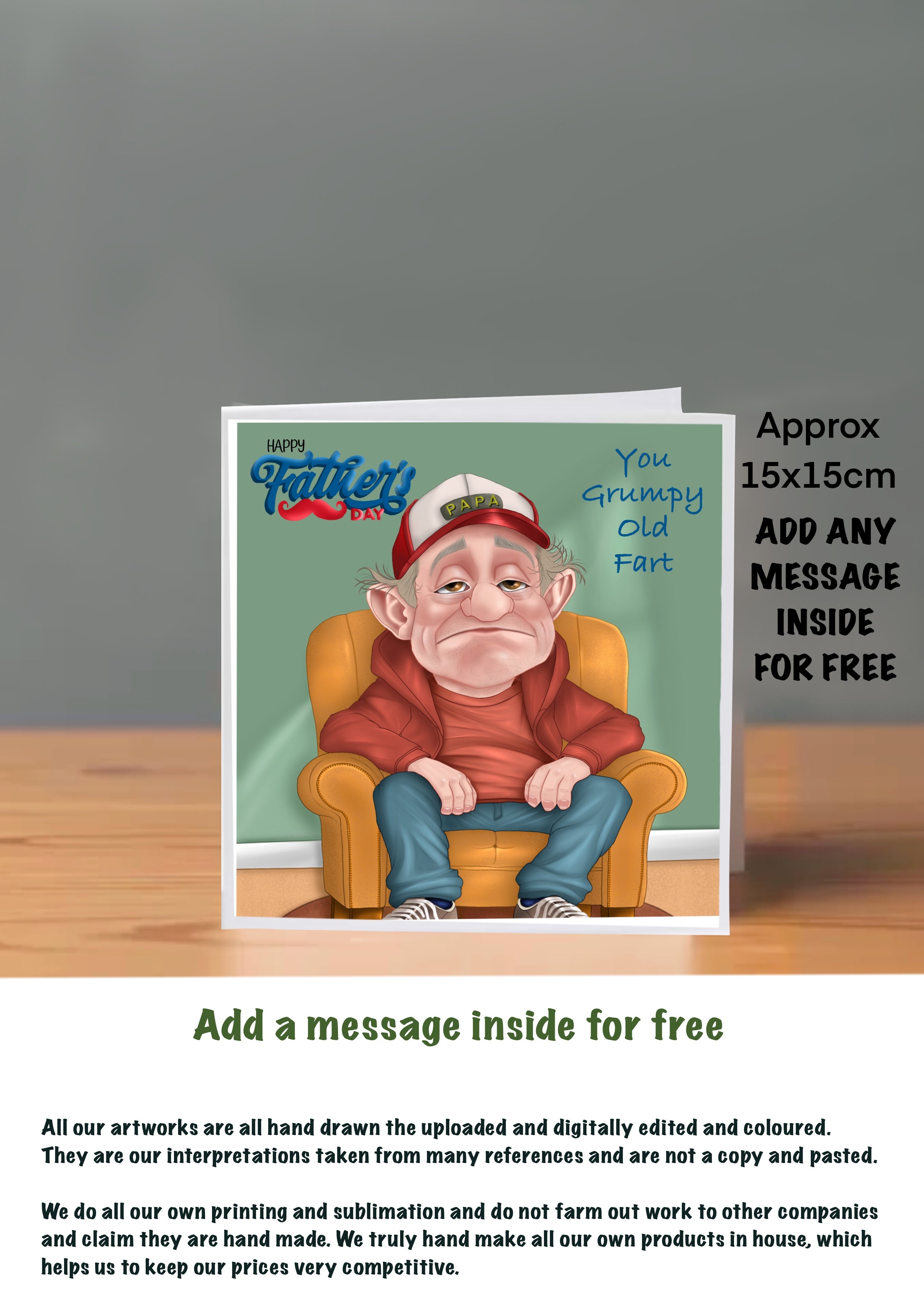 Fathers Day Cards grumpy old fart