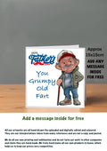 Fathers Day Cards grumpy old fart