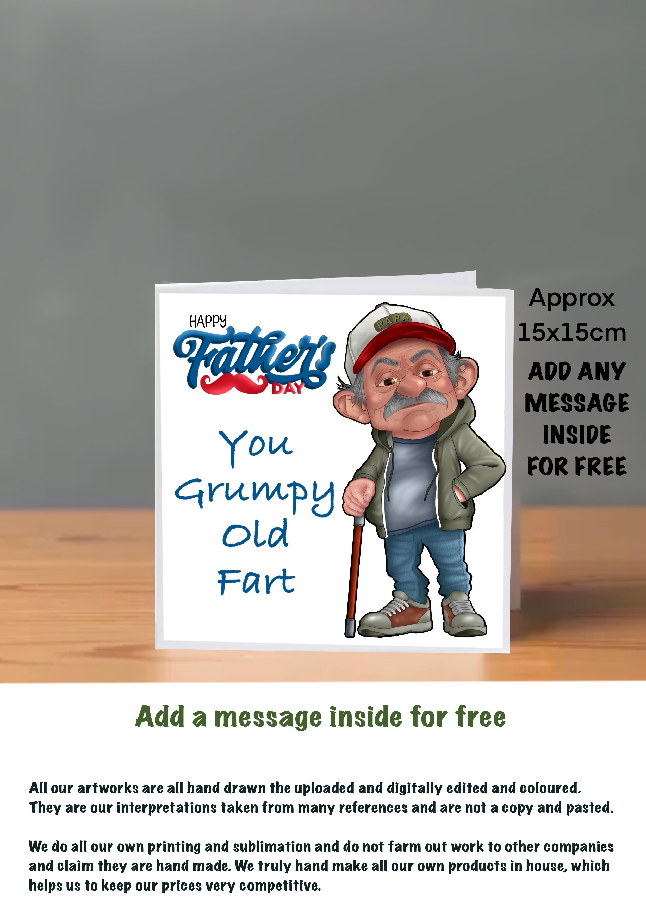 Fathers Day Cards grumpy old fart