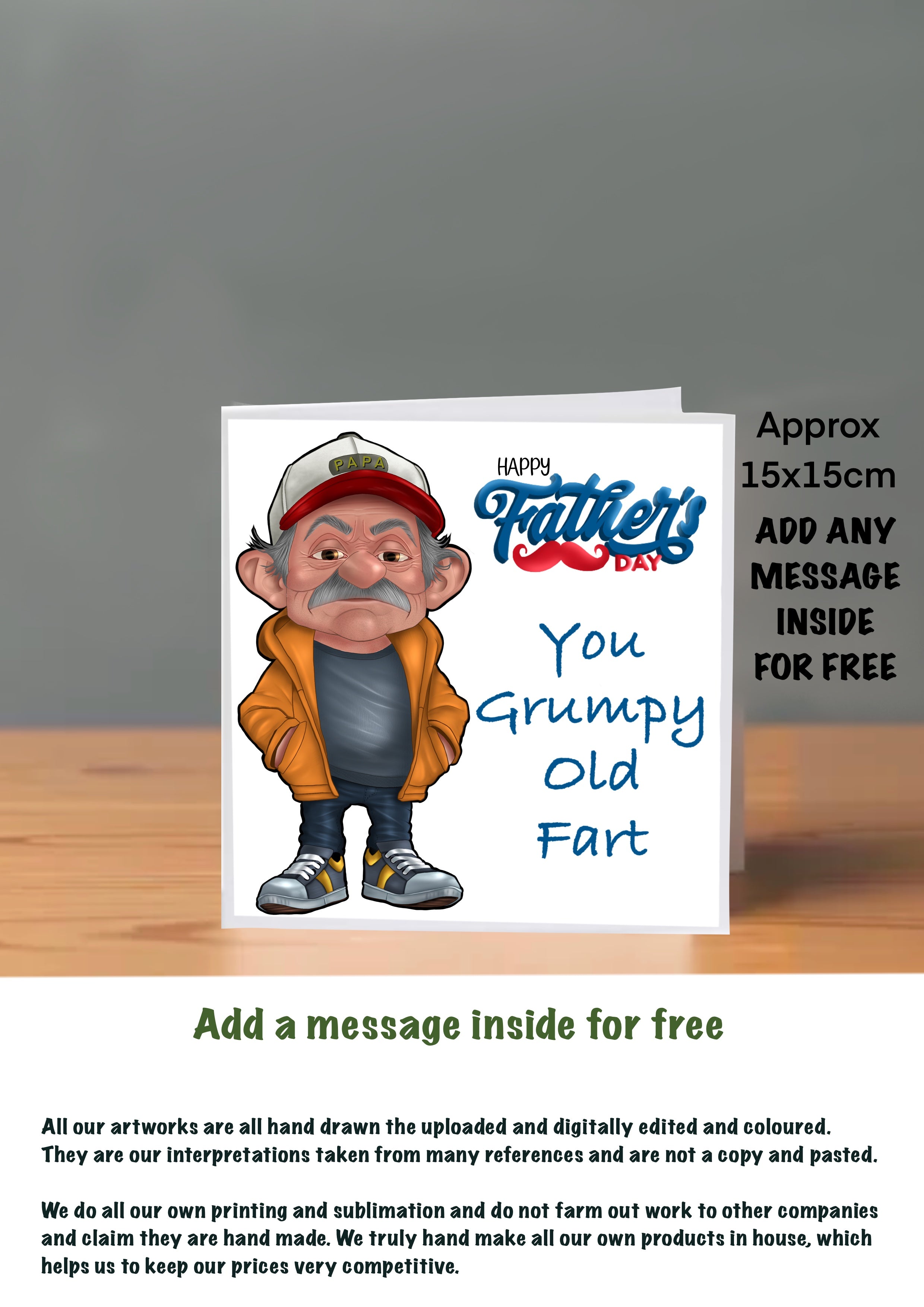 Fathers Day Cards grumpy old fart