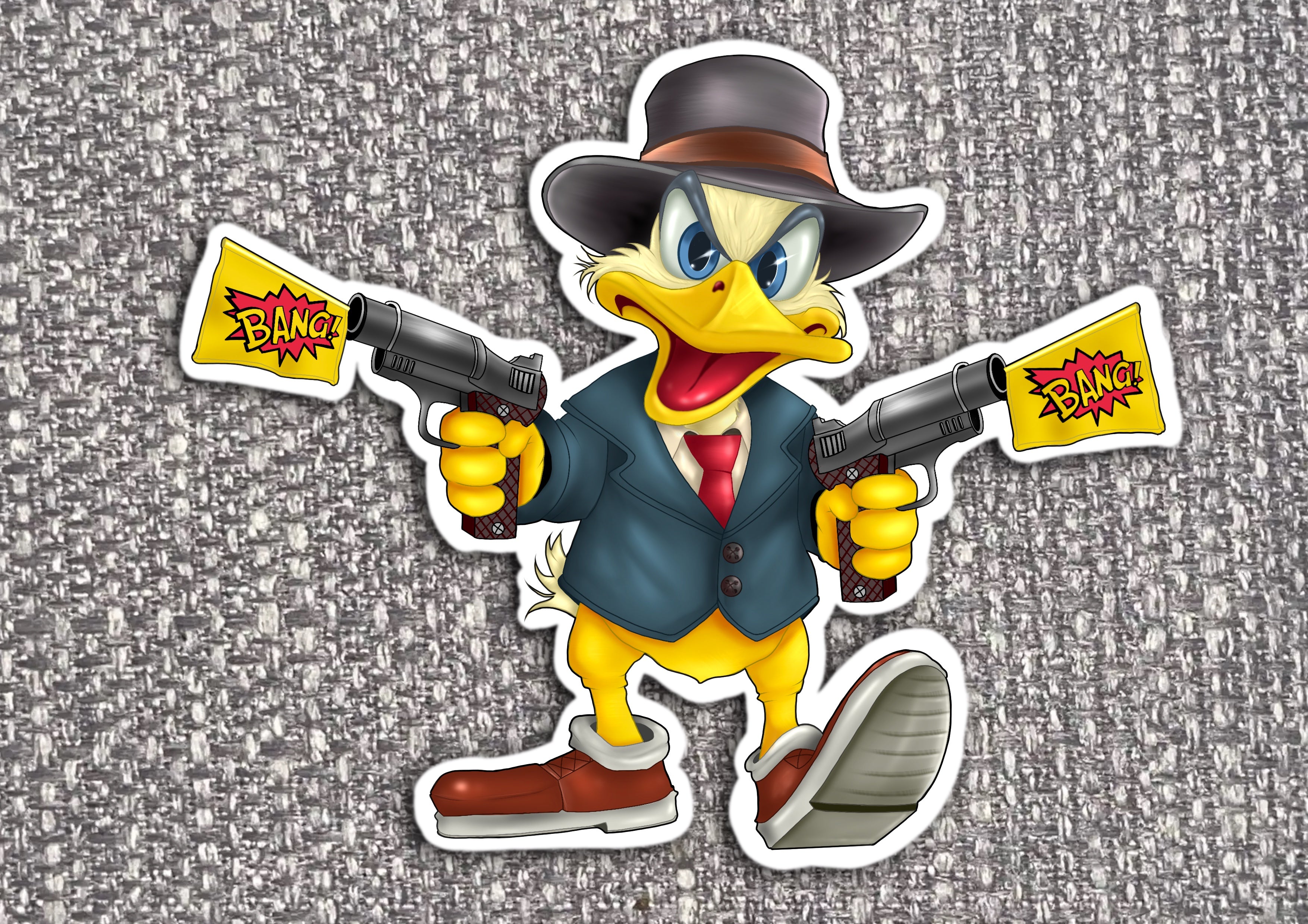 Vinyl Duck Stickers