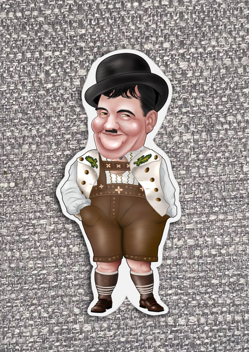 2 x Vinyl Stickers Laurel and Hardy Stickers