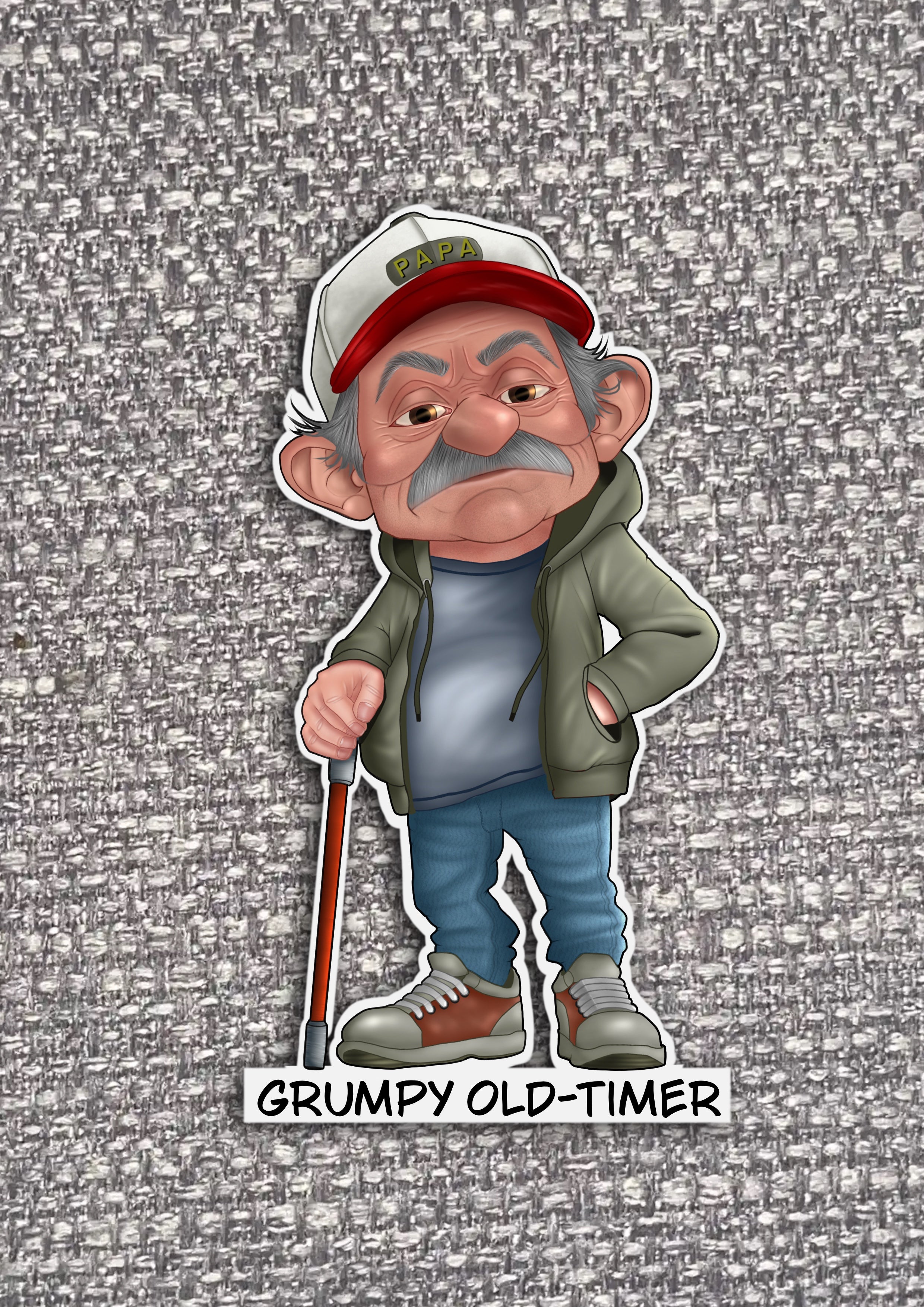 Old People Stickers with sayings