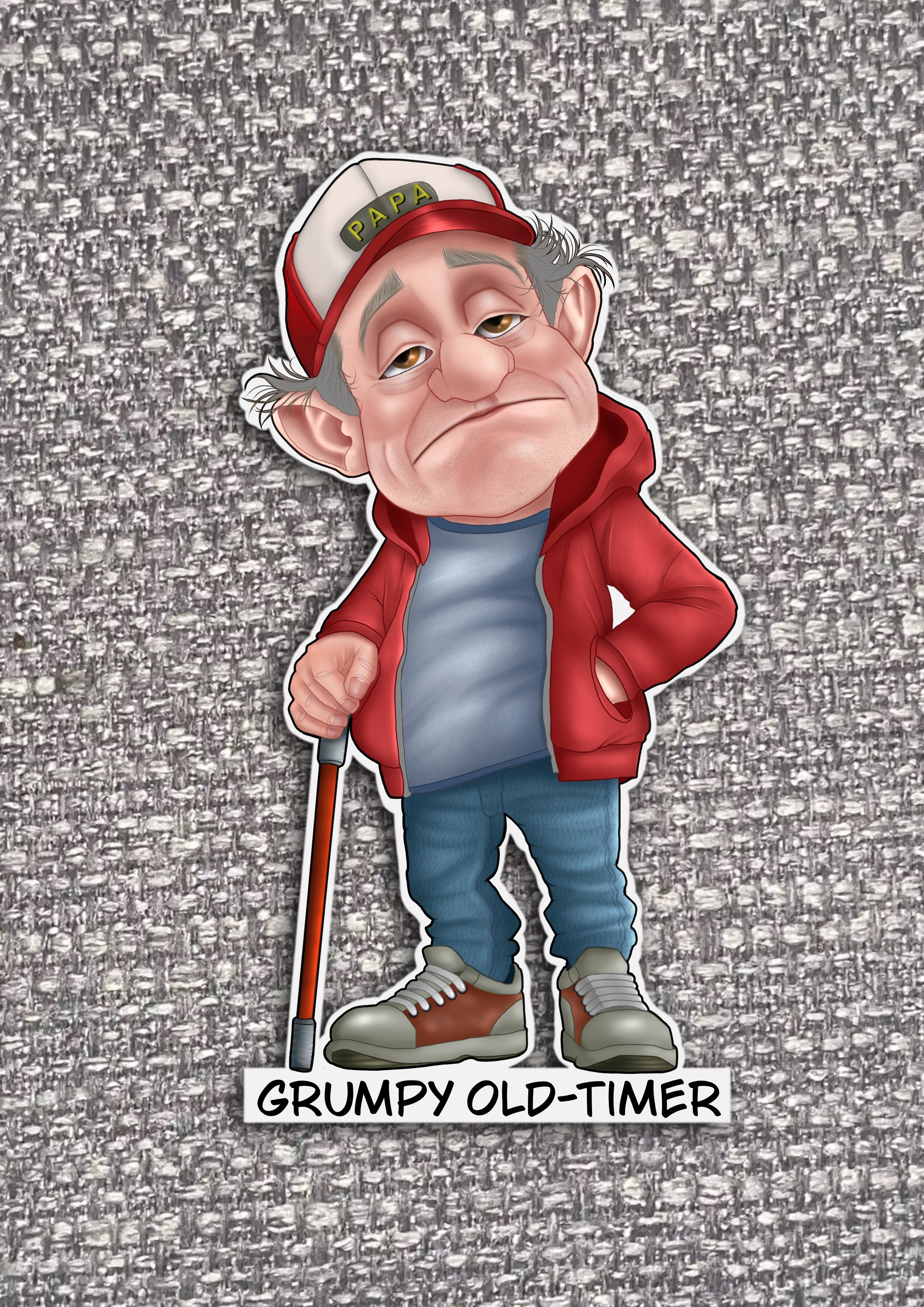 Old People Stickers with sayings