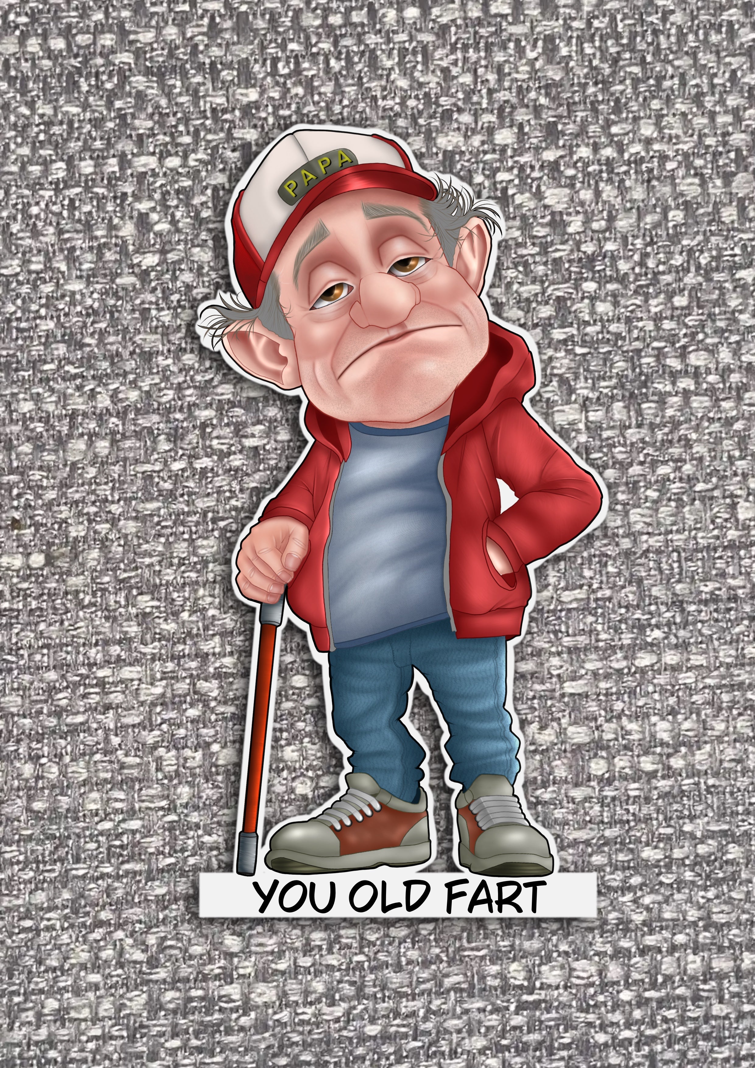 Old People Stickers with sayings