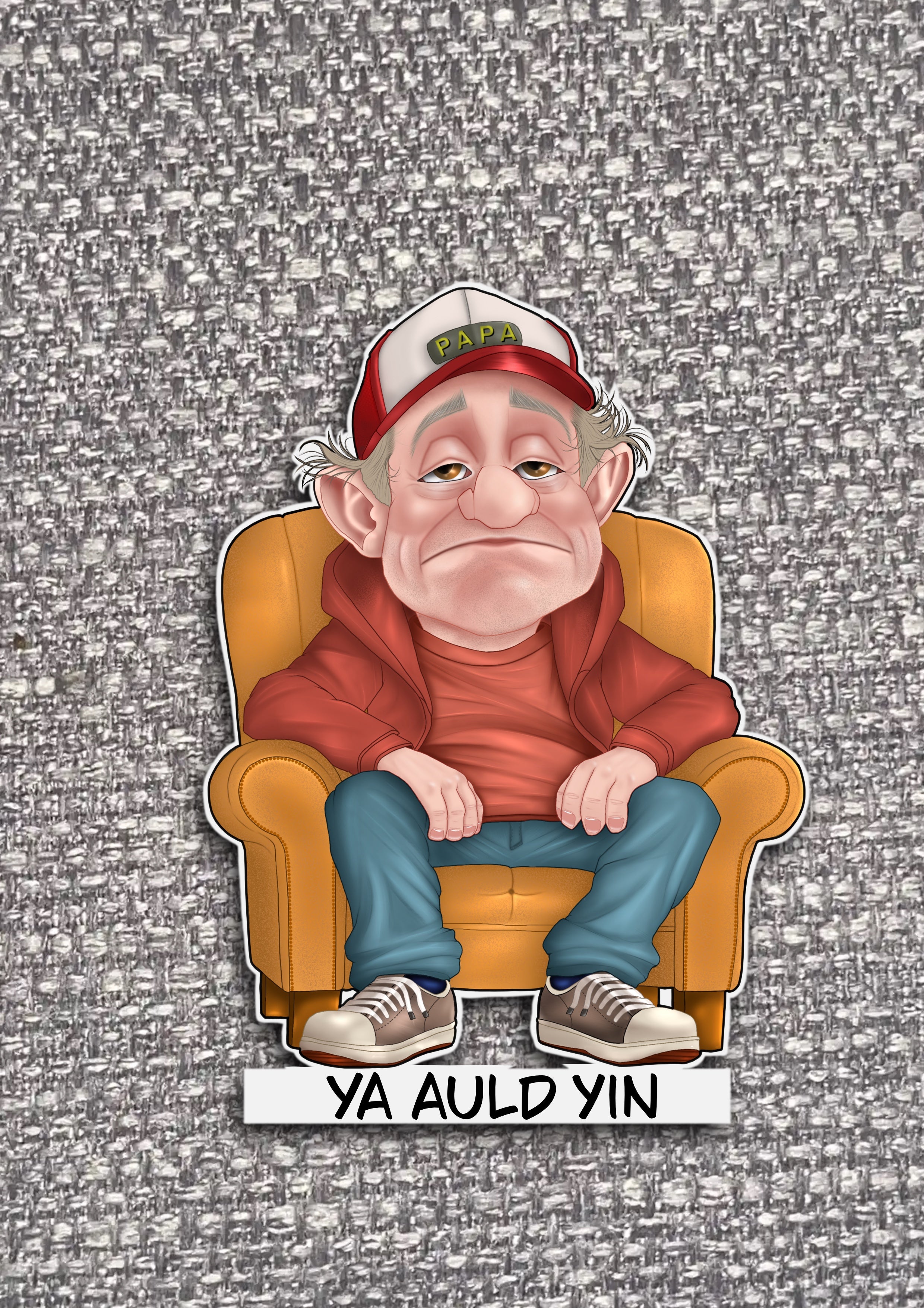 Old People Stickers with sayings “ya auld yin”