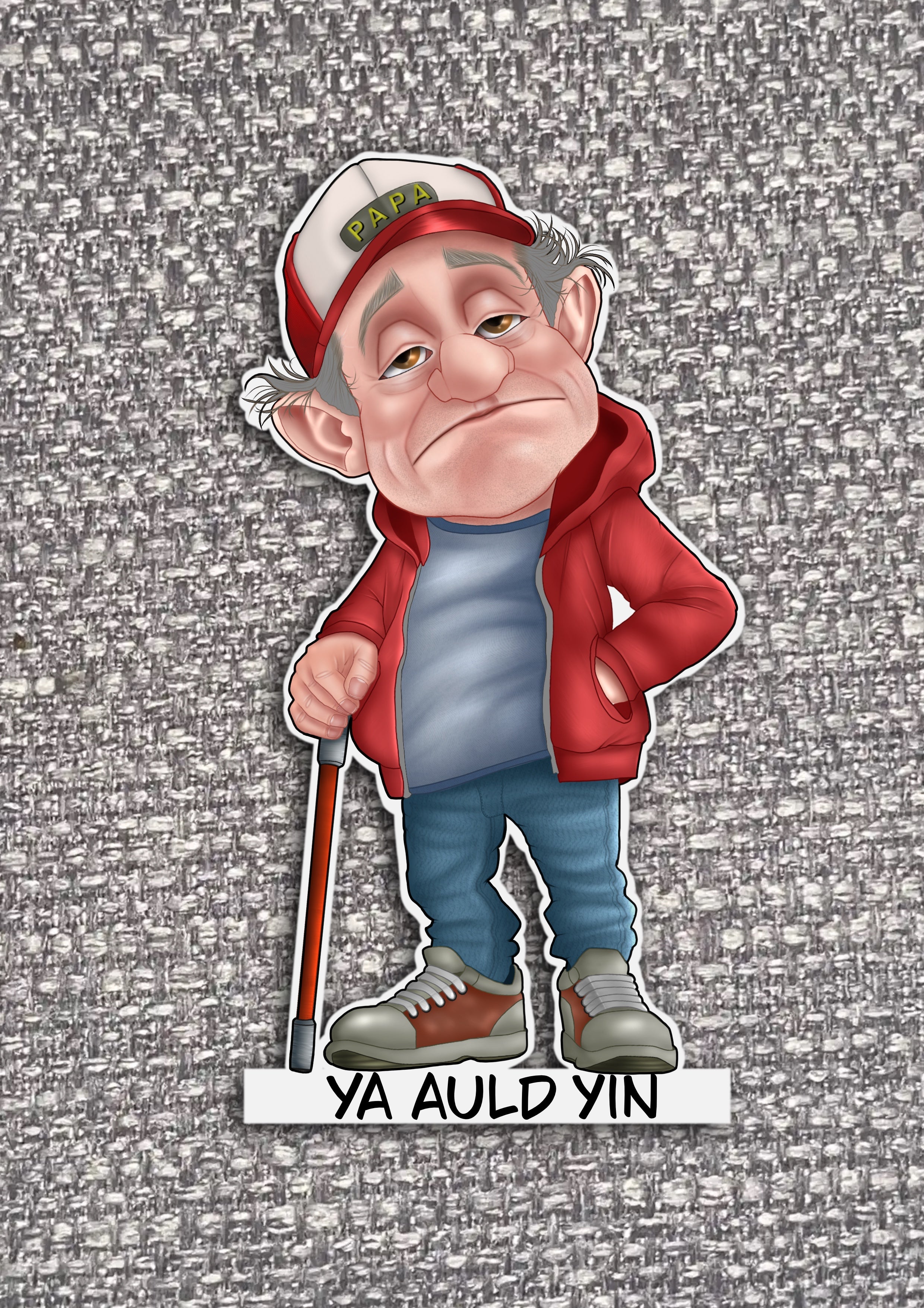 Old People Stickers with sayings “ya auld yin”