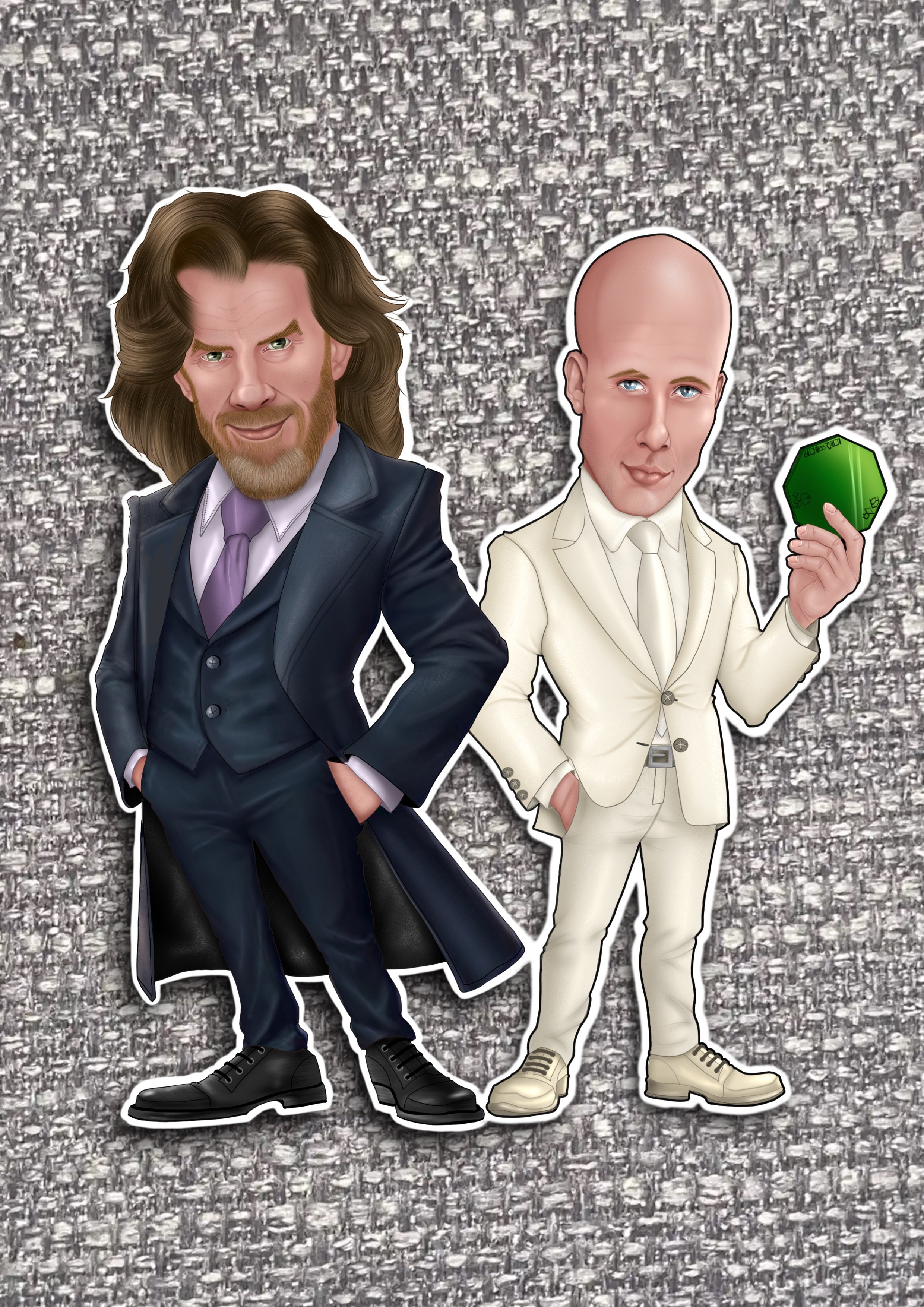 Smallville Vinyl Stickers Lionel Luthor and Lex Luthor