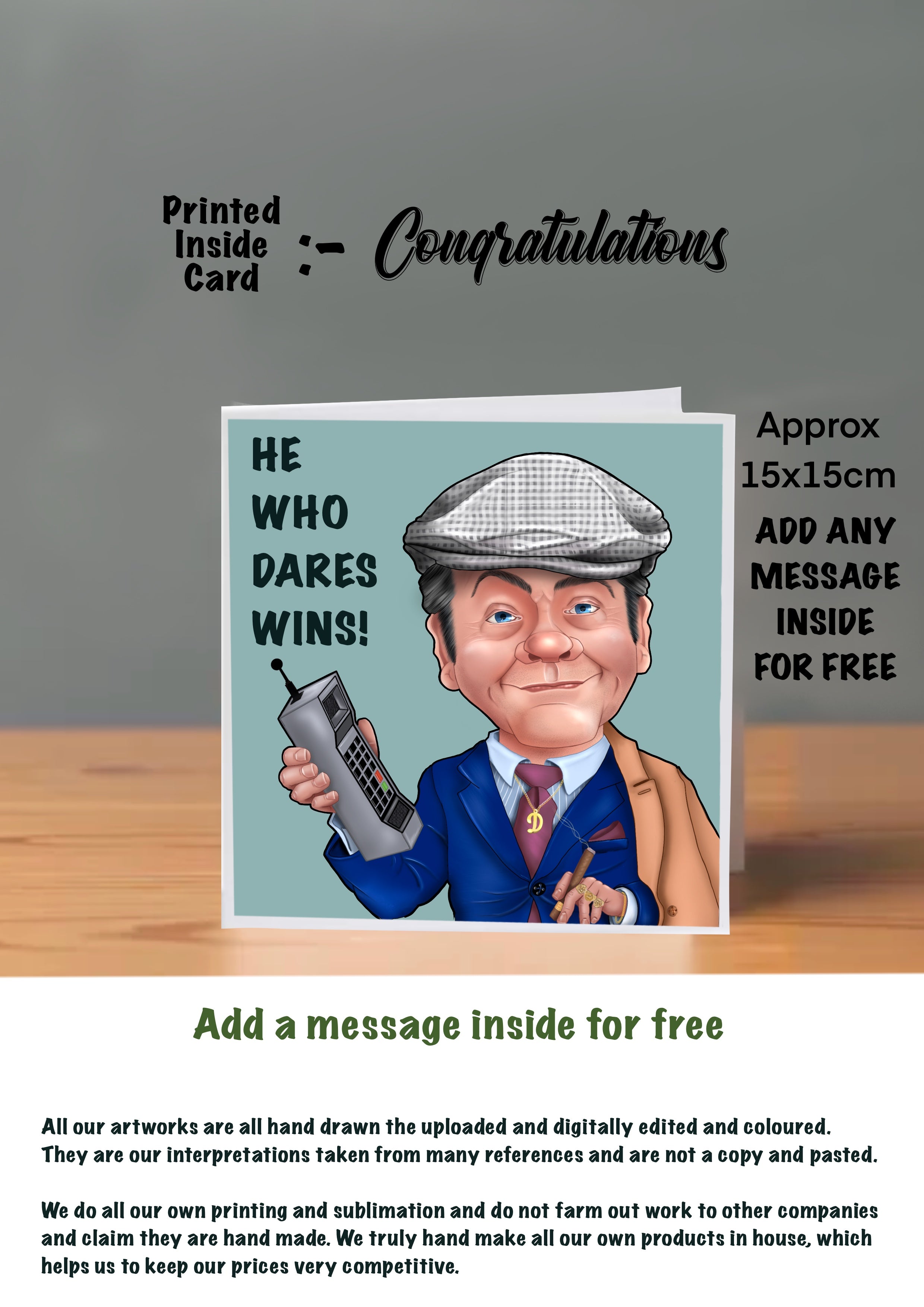 Only Fools And Horses Congratulations Cards original hooky street heroes