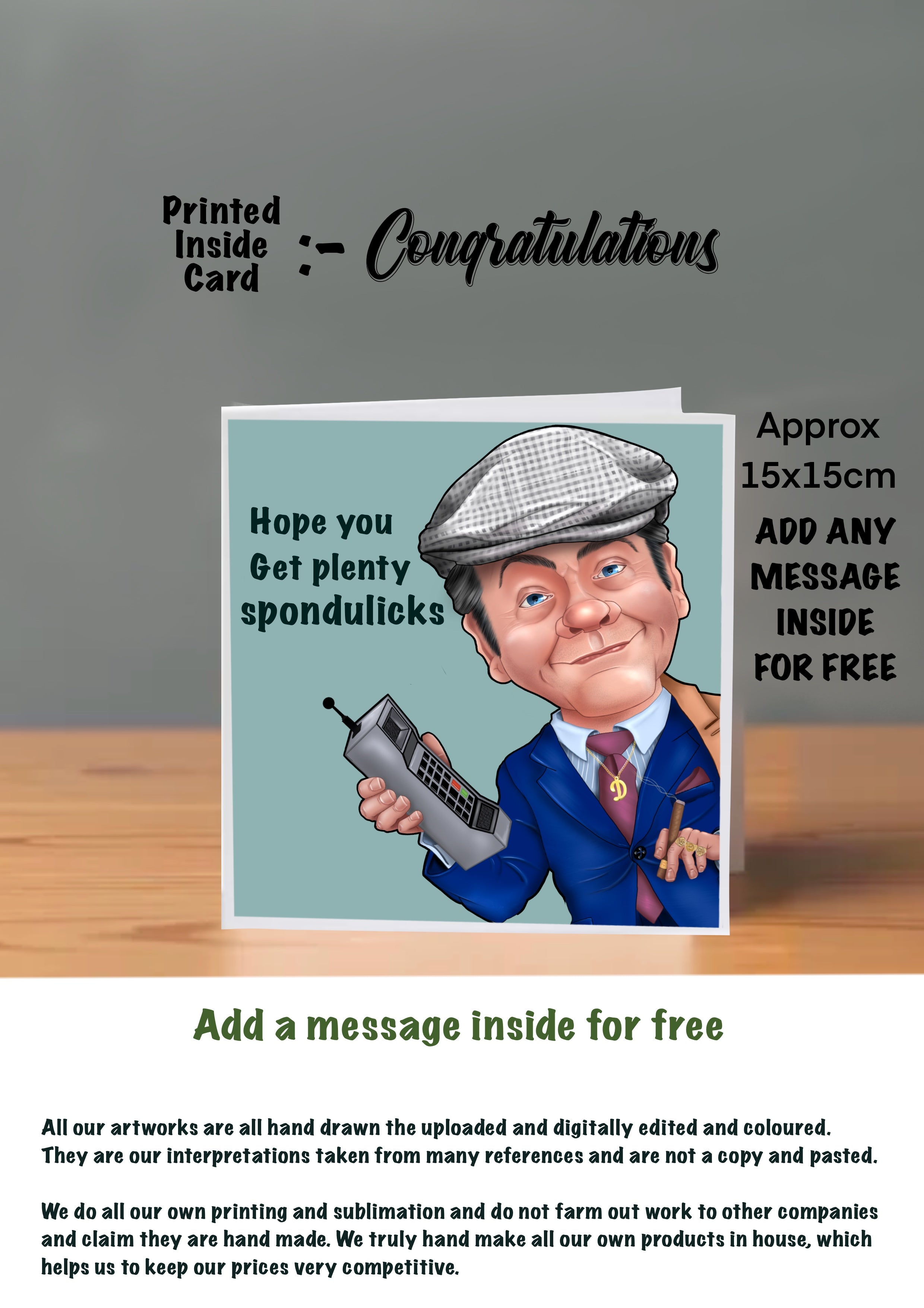Only Fools And Horses Congratulations Cards original hooky street heroes
