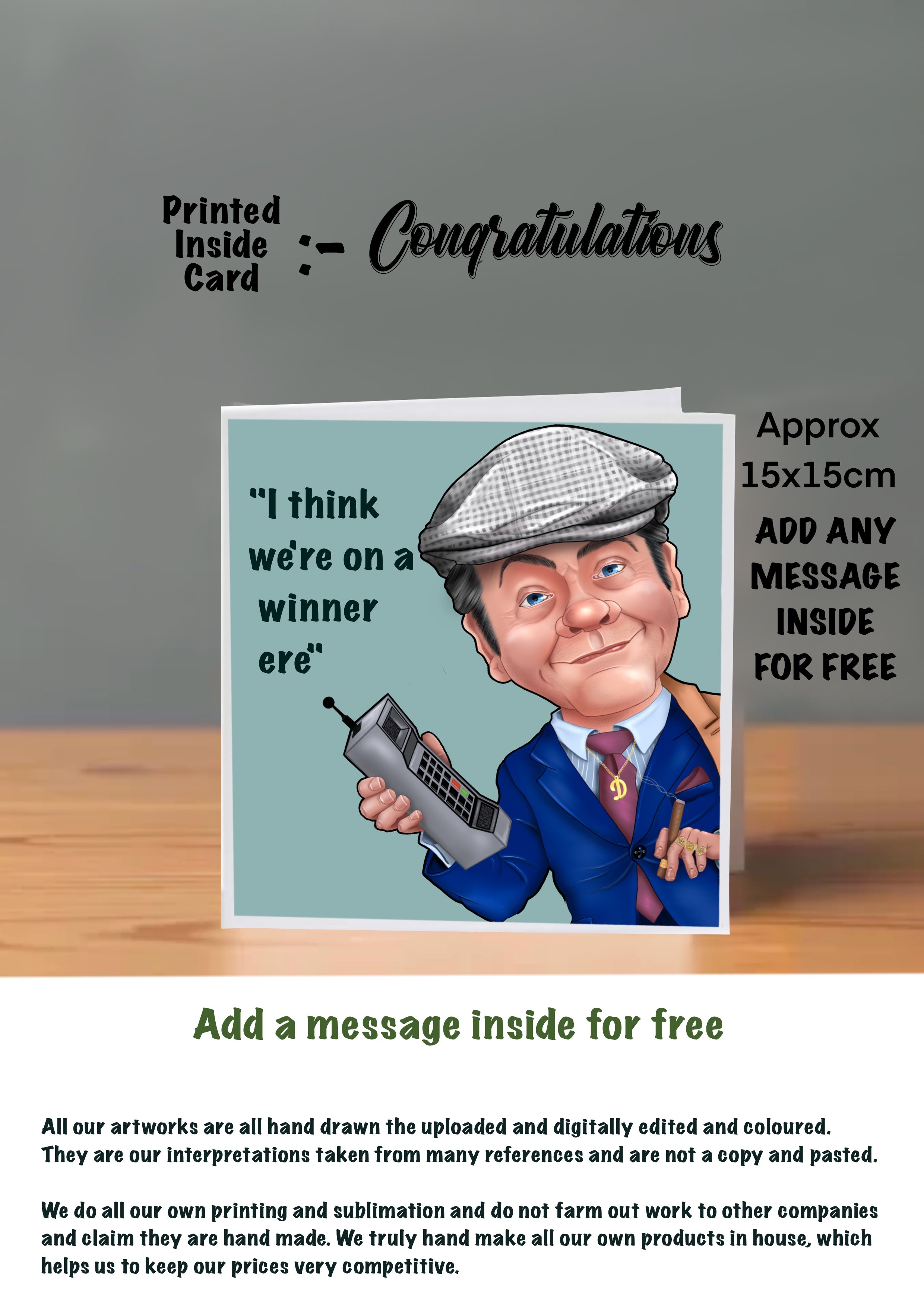 Only Fools And Horses Congratulations Cards original hooky street heroes