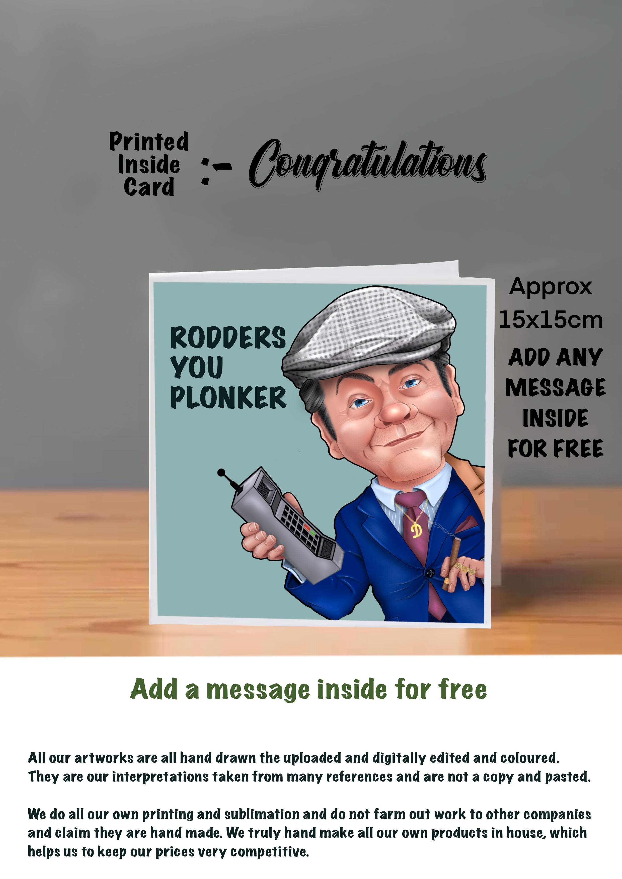 Only Fools And Horses Congratulations Cards original hooky street heroes