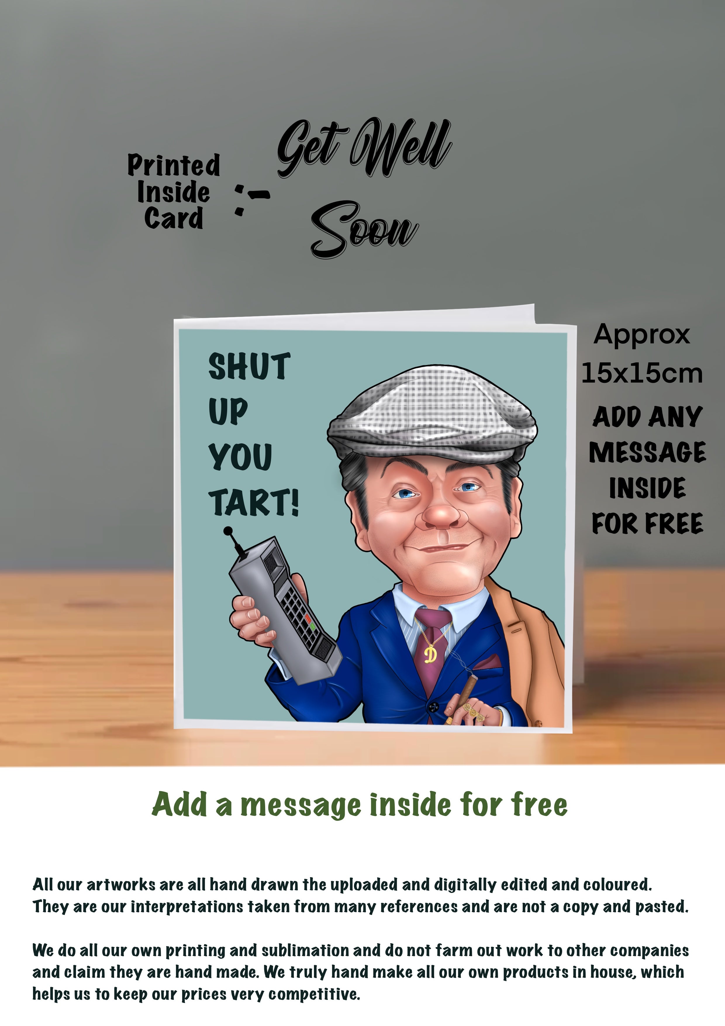 Only Fools And Horses Get Well Soon Cards original hooky street heroes