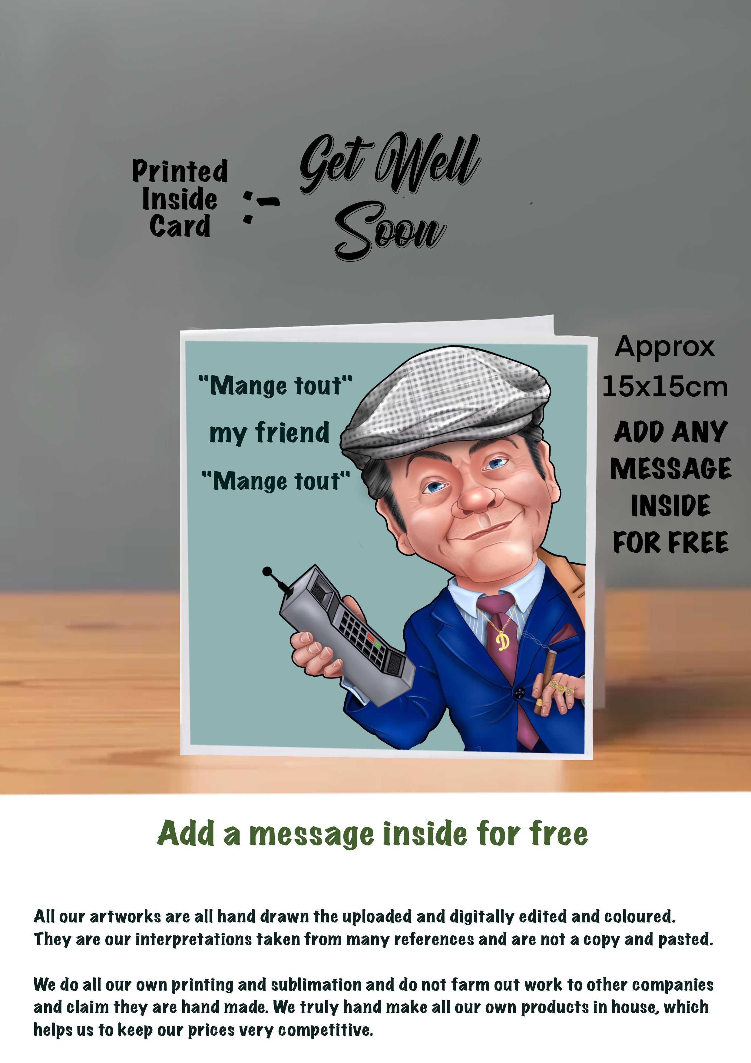 Only Fools And Horses Get Well Soon Cards original hooky street heroes