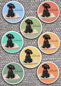 8 x Dog Vinyl Stickers Labrador by The Green Hoodie Collections