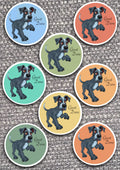 8 x Dog Vinyl Stickers Great Dane by The Green Hoodie Collections