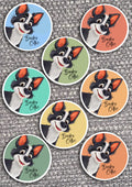 8 x Dog Vinyl Stickers Border Collie by The Green Hoodie Collections
