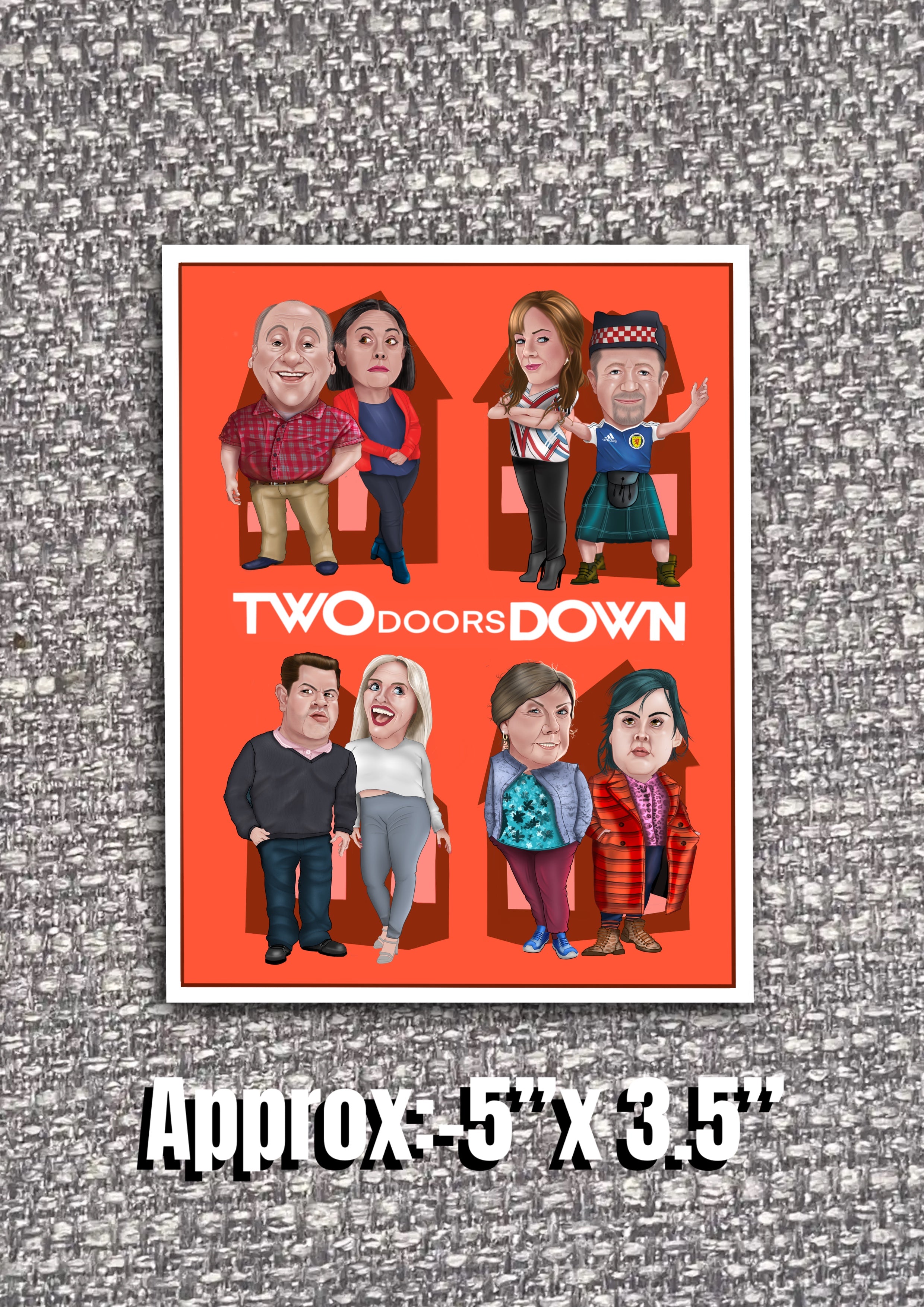 Two Doors Doon Vinyl Stickers by The Green Hoodie Collections