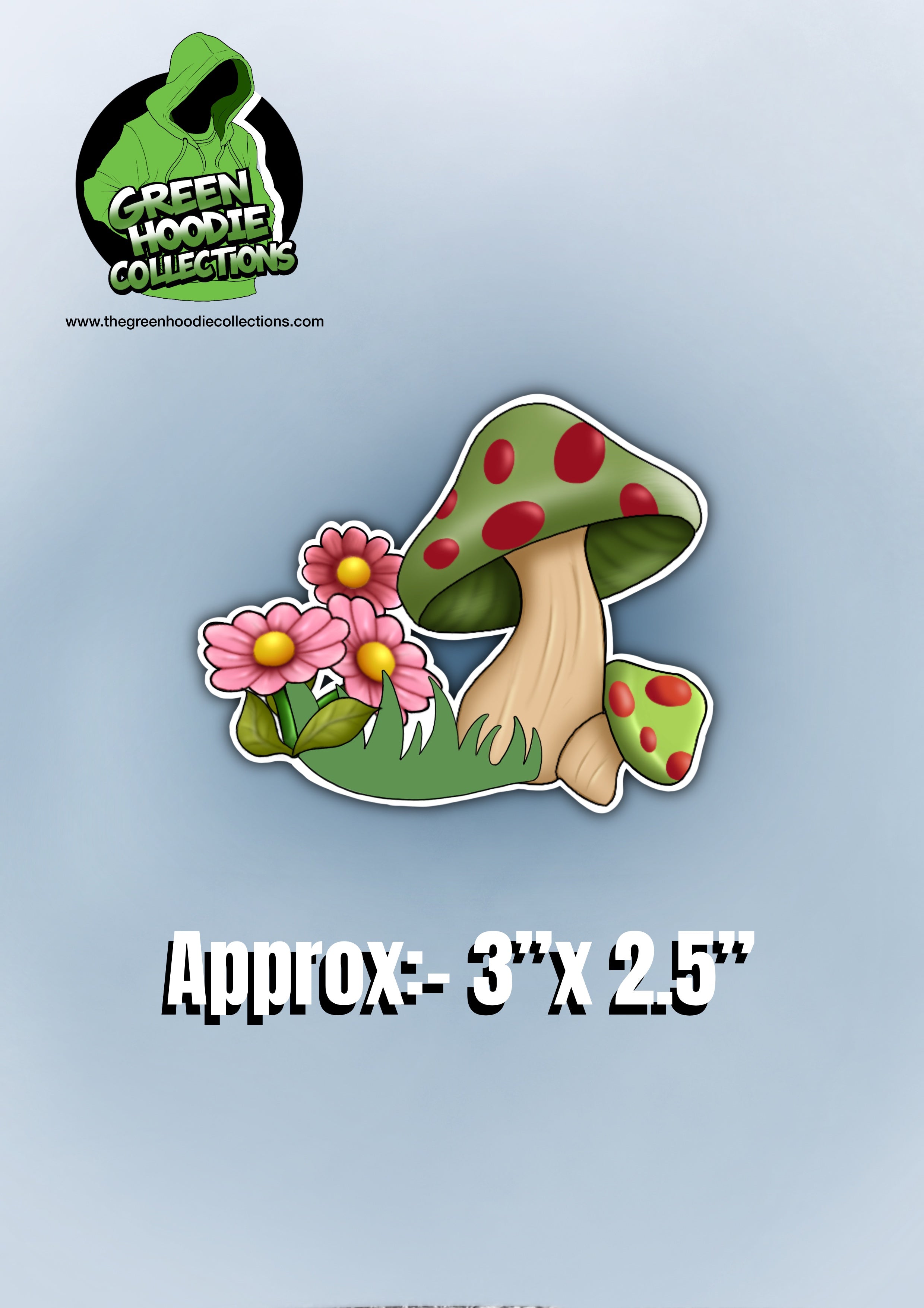 Mushroom Vinyl Stickers by The Green Hoodie Collections