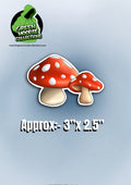 Mushroom Vinyl Stickers by The Green Hoodie Collections