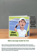 Tennis Birthday Cards Andy Murray by The Green Hoodie Collections