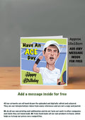 Tennis Birthday Cards Andy Murray by The Green Hoodie Collections