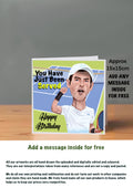 Tennis Birthday Cards Andy Murray by The Green Hoodie Collections
