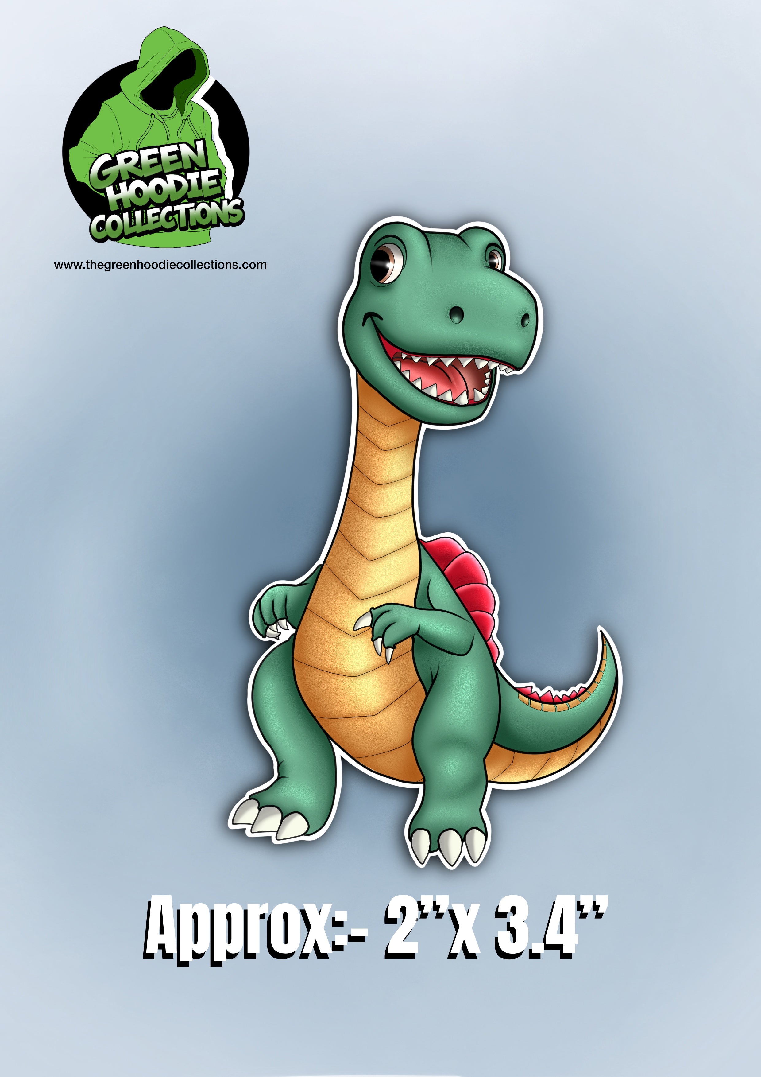 Dinosaur Vinyl Stickers by The Green Hoodie Collections
