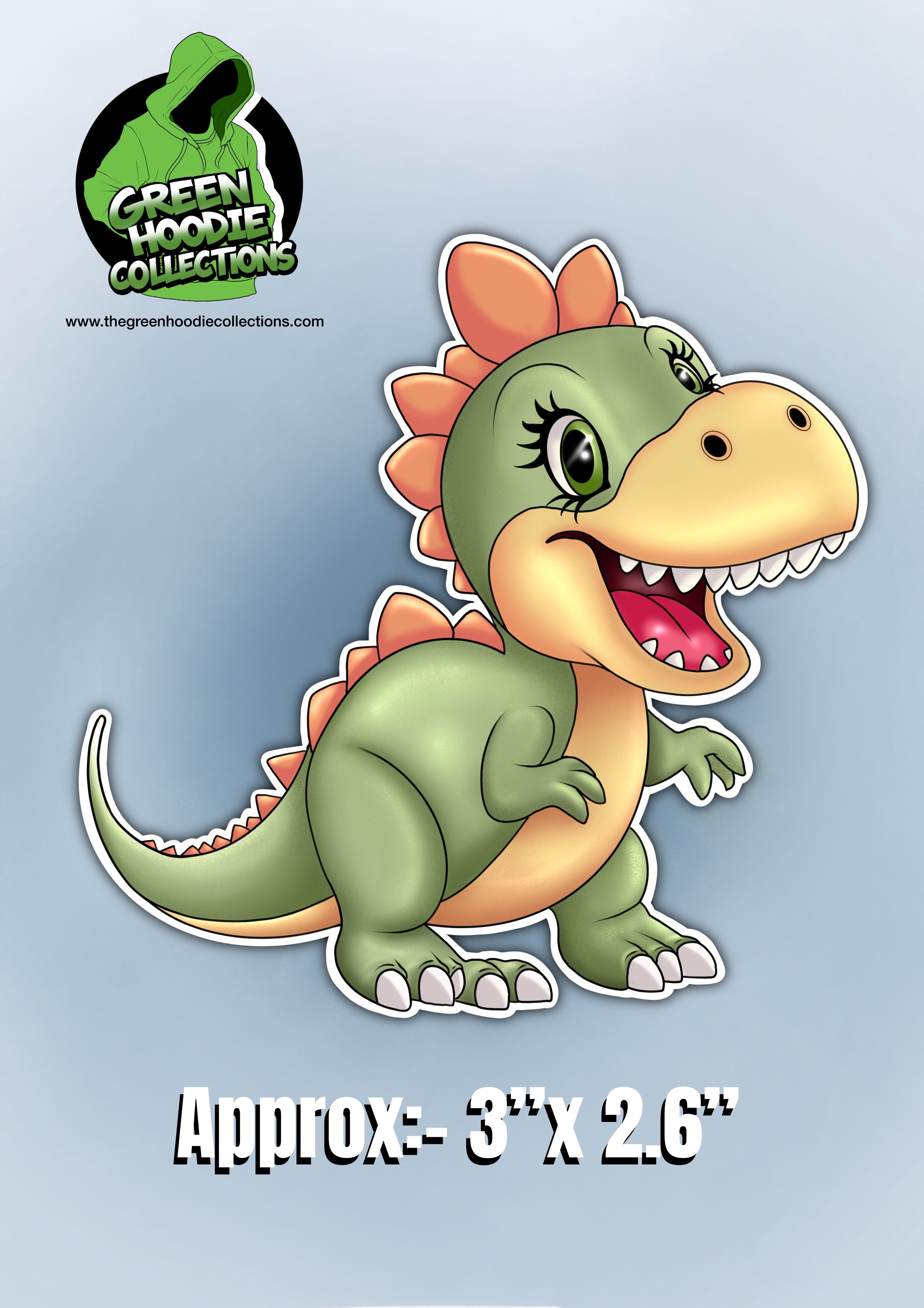 Dinosaur Vinyl Stickers by The Green Hoodie Collections