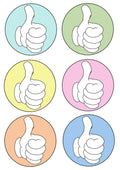 6 pastel Reward Vinyl Stickers by The Green Hoodie Collections