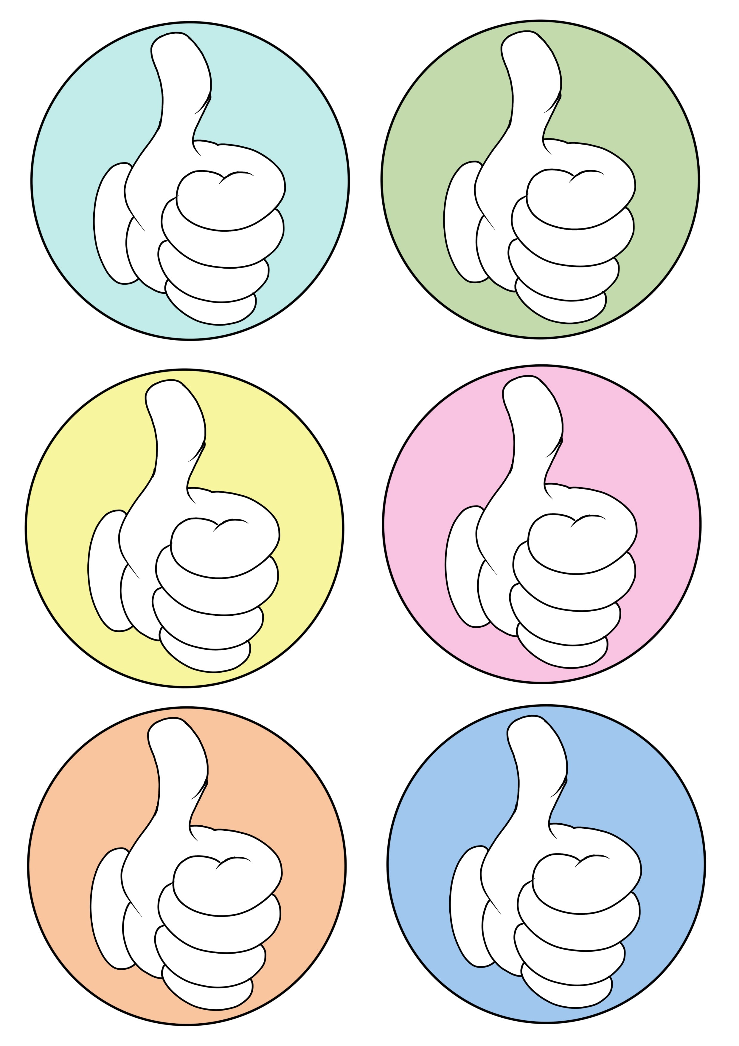 6 pastel Reward Vinyl Stickers by The Green Hoodie Collections
