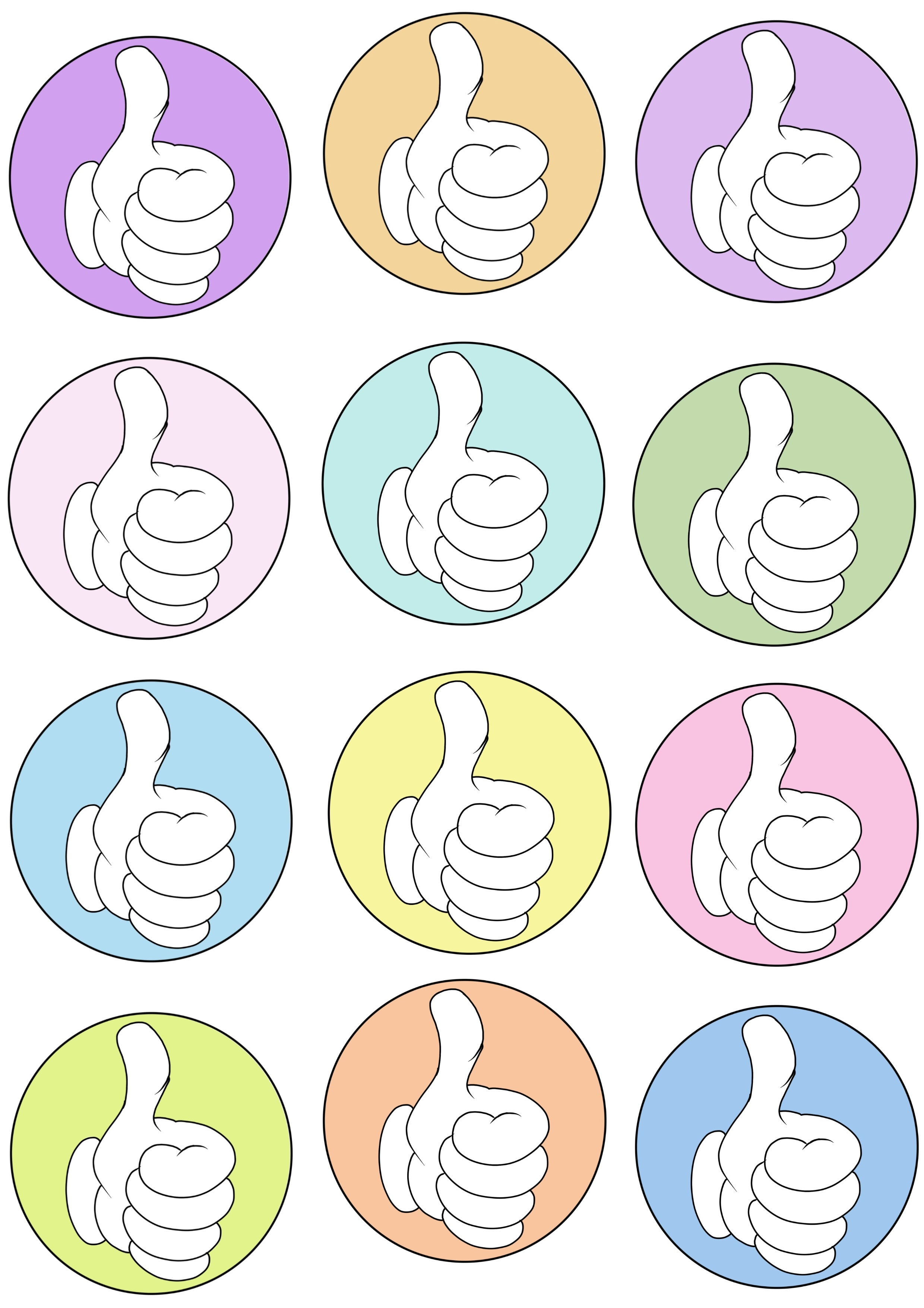 12 pastel Reward Vinyl Stickers by The Green Hoodie Collections