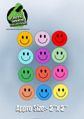12 Emoji Vinyl Stickers by The Green Hoodie Collections