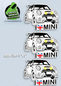 3 Cars Vinyl Stickers *Mini by The Green Hoodie Collections