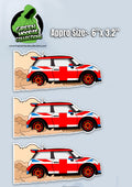 3 Cars Vinyl Stickers *Mini Inspired by The Green Hoodie Collections