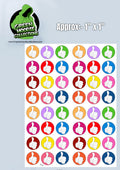 48 Reward Vinyl Stickers by The Green Hoodie Collections