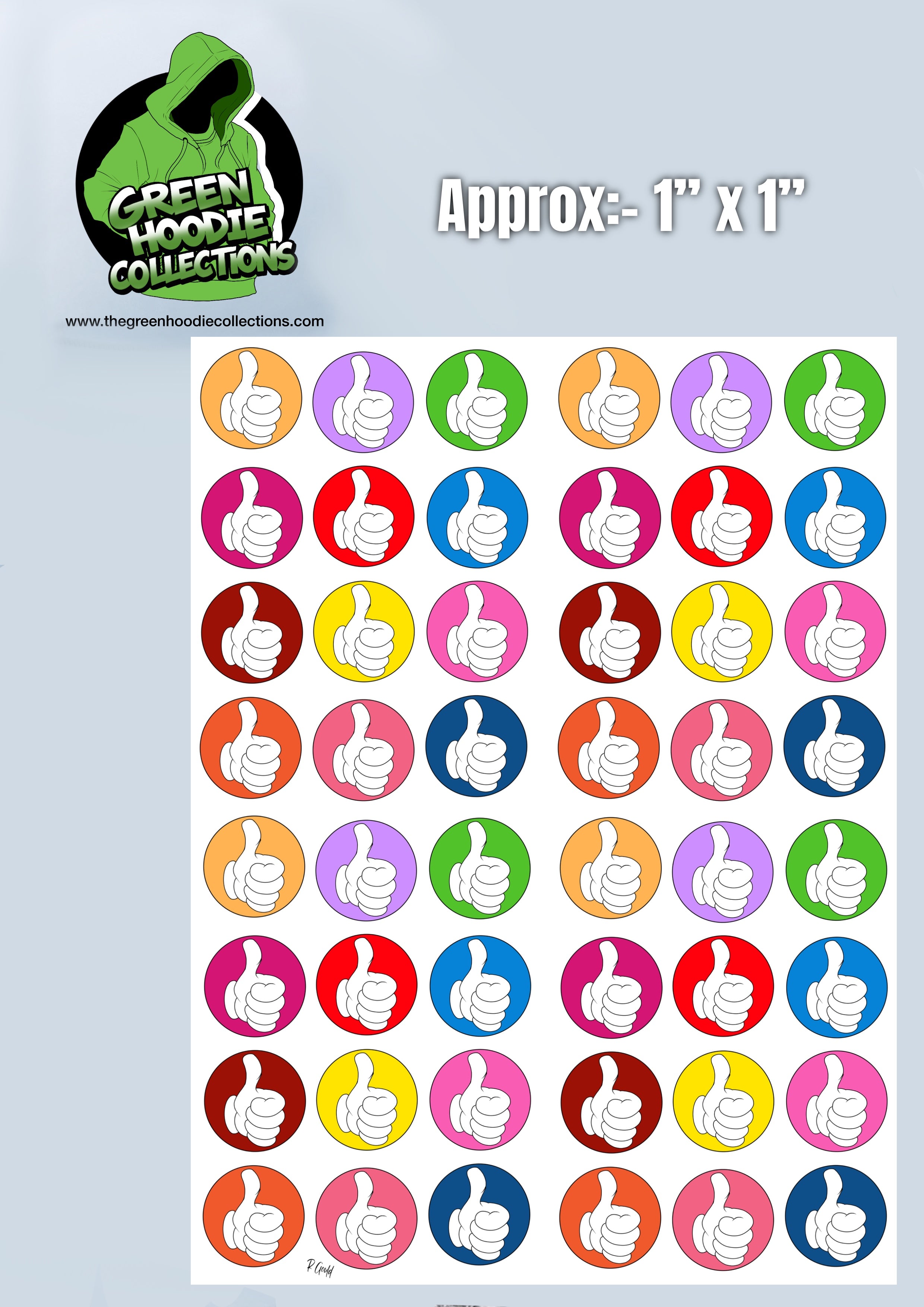 48 Reward Vinyl Stickers by The Green Hoodie Collections