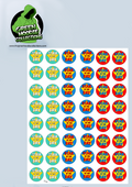 48 Reward Vinyl Stickers by The Green Hoodie Collections