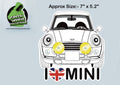 3 Cars Vinyl Stickers *Mini by The Green Hoodie Collections