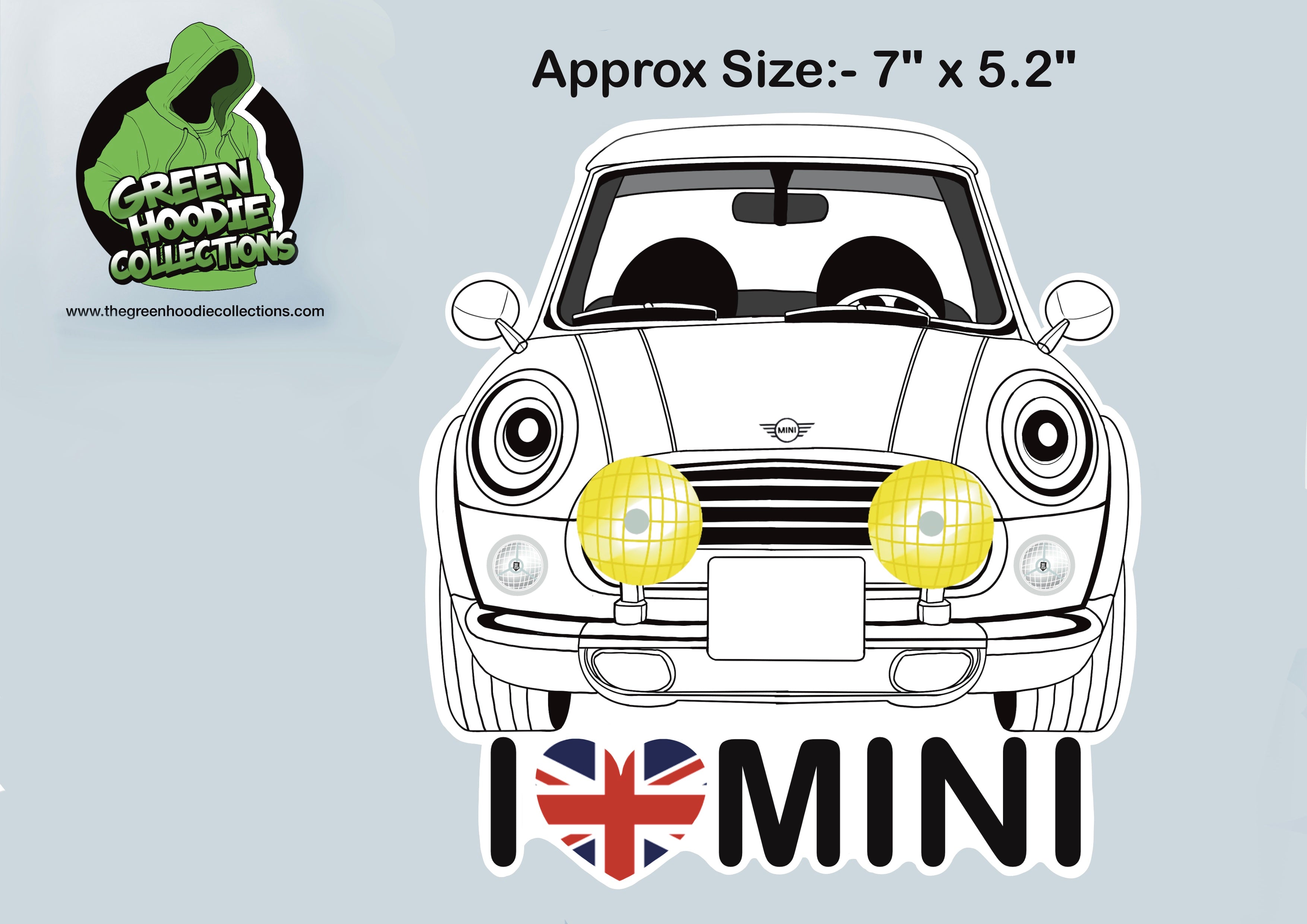 3 Cars Vinyl Stickers *Mini by The Green Hoodie Collections