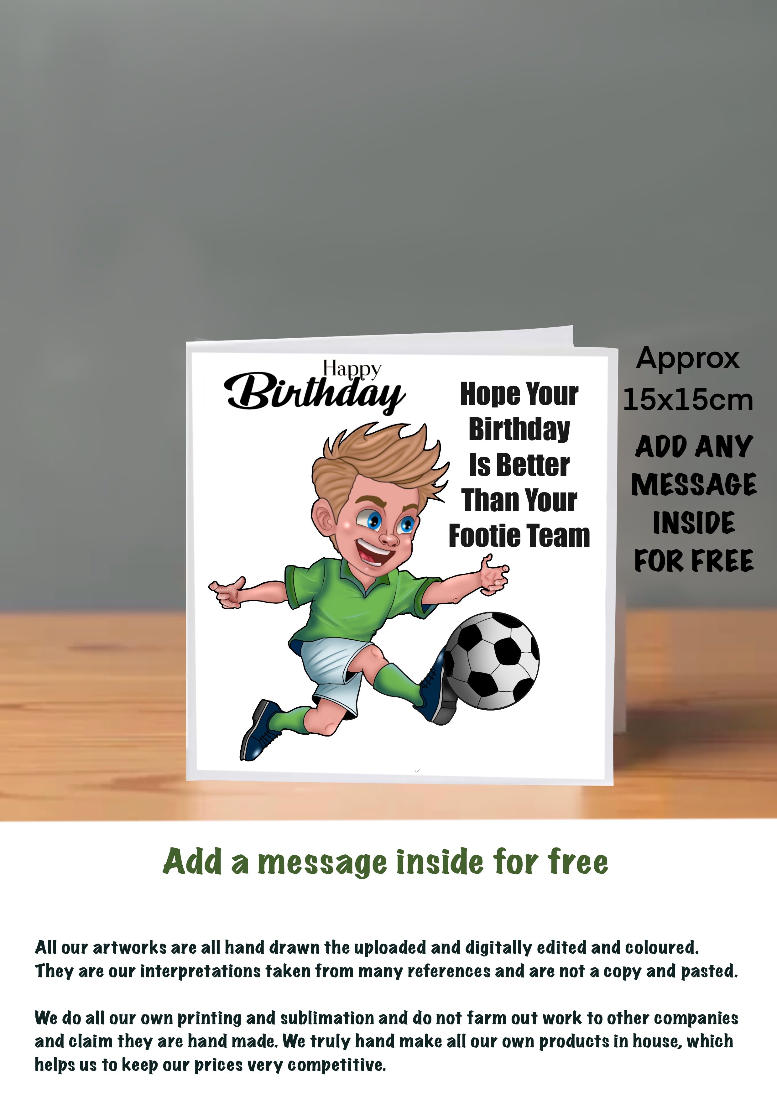 Football Cards 15x15 Sports