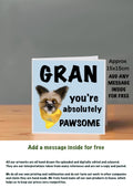 Dog Cards 15x15 for Gran