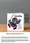 Ape Cards 15x15 Cheeky Monkey Happy Birthday