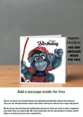 Ape Cards 15x15 Cheeky Monkey Happy Birthday