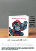 Ape Cards 15x15 Cheeky Monkey